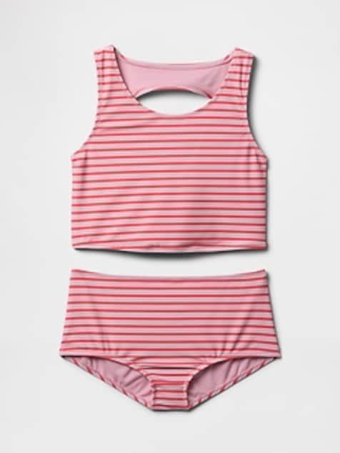 Kids Cutout Tankini Swim Two-Piece