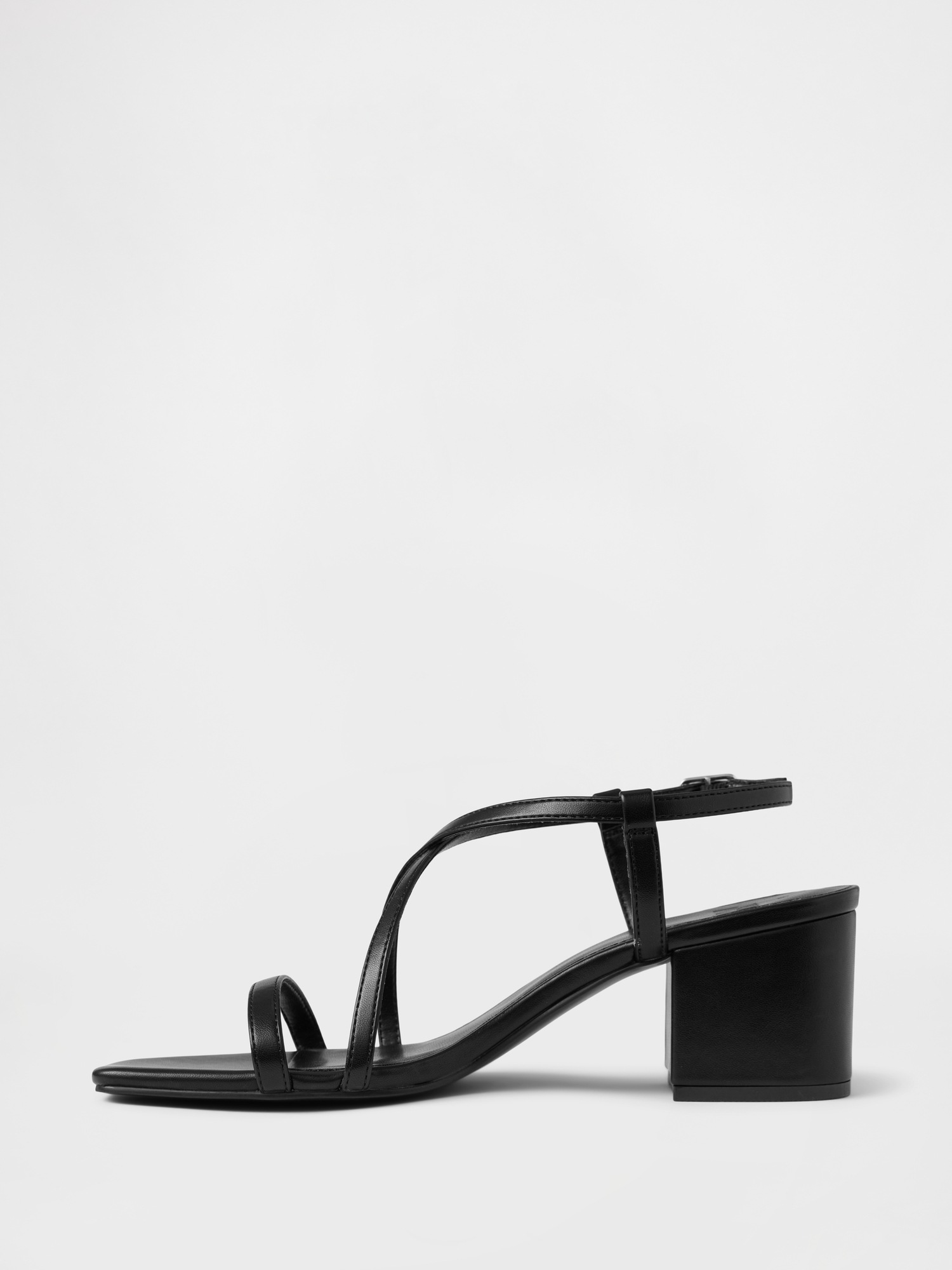 Женские сандалии Gap Strappy Block Heel, цвет: Чёрный — фото 5