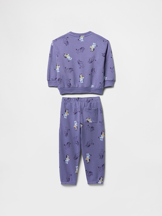 Image number 2 showing, Baby & Toddler Bluey Logo Sweat Set