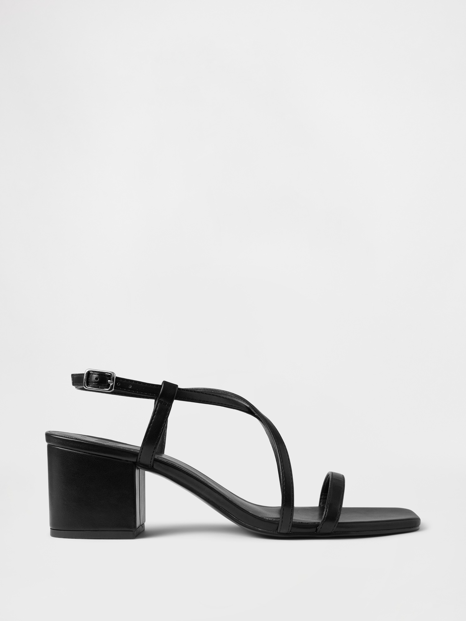 Женские сандалии Gap Strappy Block Heel, цвет: Чёрный