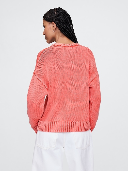 Image number 3 showing, 100% Cotton Relaxed Sweater
