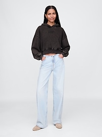 Vintage Soft Cropped Hoodie