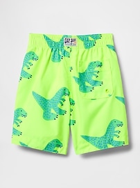Baby & Toddler Recycled Dolphin Hem Swim Trunks