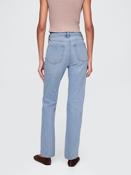 Image number 4 showing, High Rise Crossover '90s Straight Jeans