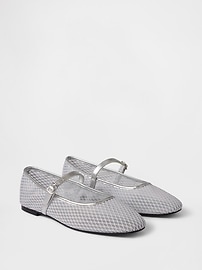 Denim Mary Jane Flats