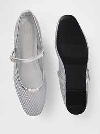 Denim Mary Jane Flats