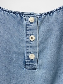 UltraSoft Denim Cropped Shell Tank