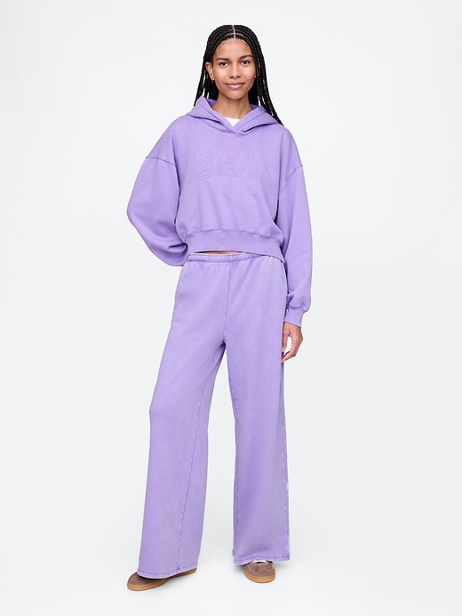 Image number 1 showing, VintageSoft Baggy Wide-Leg Sweatpants