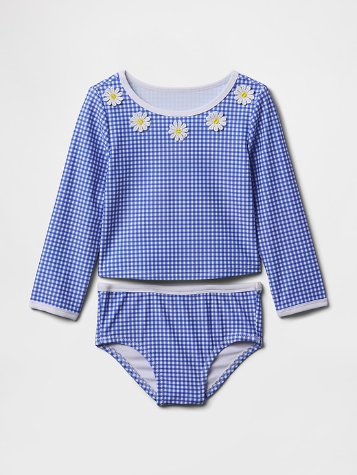 Image number 1 showing, Baby & Toddler Rash Guard Swim Two-Piece
