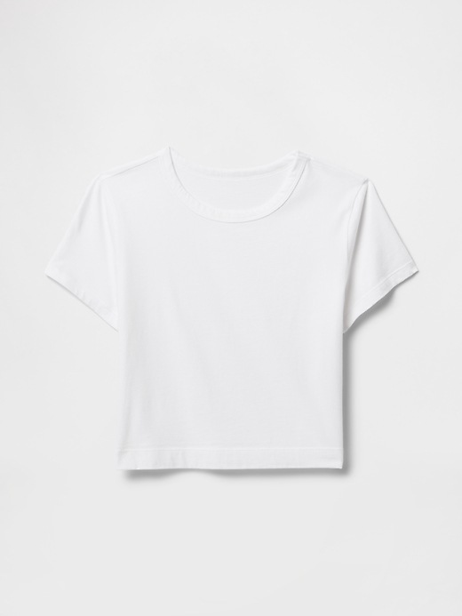 Cotton Jersey Cropped T-Shirt