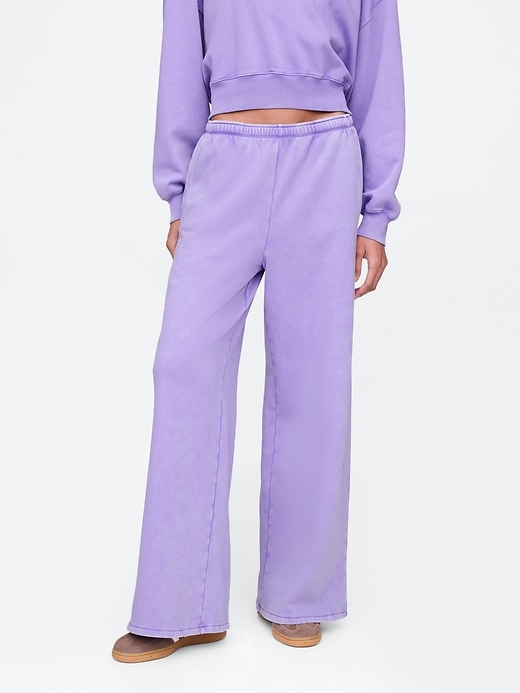 Image number 2 showing, VintageSoft Baggy Wide-Leg Sweatpants