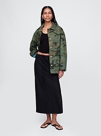 Corduroy-Collar Barn Jacket