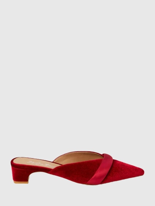 1 of 8 showing, with the color Red of product Kellan Heeled Mule