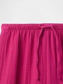 Kids Crinkle Gauze Easy Wide-Leg Pants