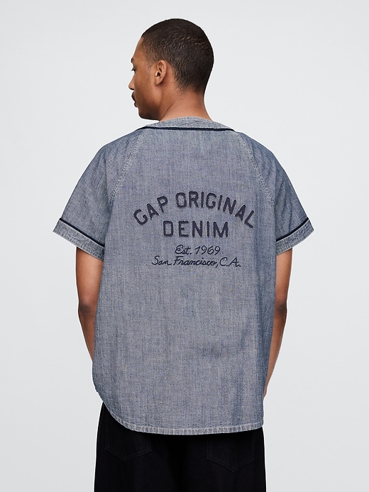 Image number 3 showing, Denim 1969 Logo Baseball Jersey