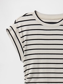 Modern Rib Ruched Mini Dress