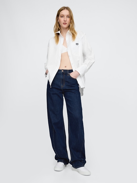 Image number 3 showing, Organic Cotton Oxford Big Shirt
