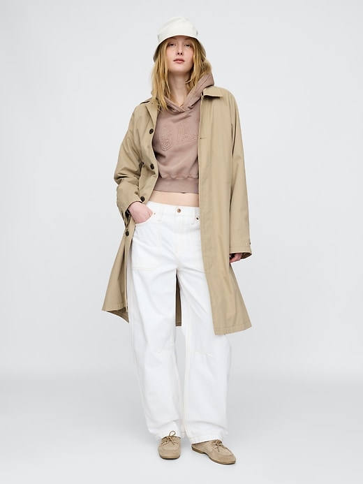 Image number 2 showing, VintageSoft Cropped Logo Hoodie