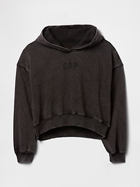 Arch Logo Cropped Hoodie
