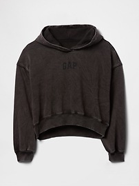 Arch Logo Cropped Hoodie