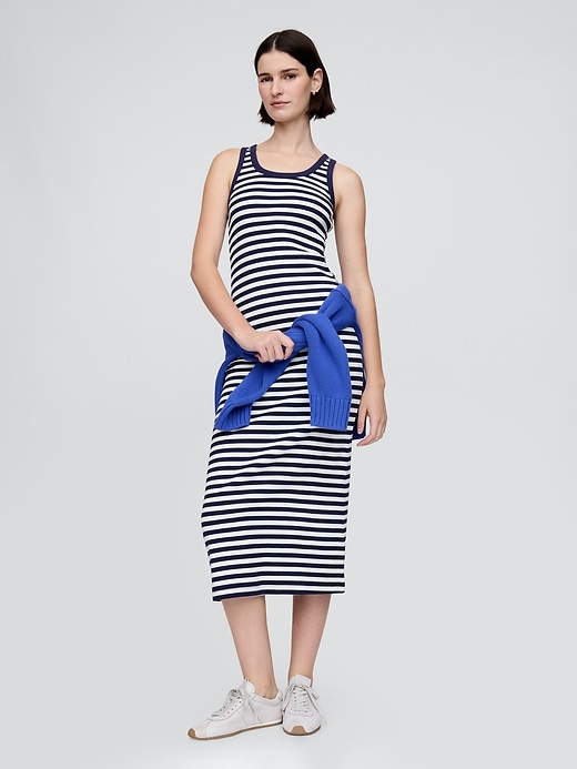 Image number 3 showing, Rib Midi Tank Dress