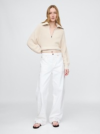 100% Cotton Half-Zip Pullover Sweater