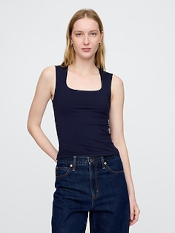 CloseKnit Jersey Square-Neck Top