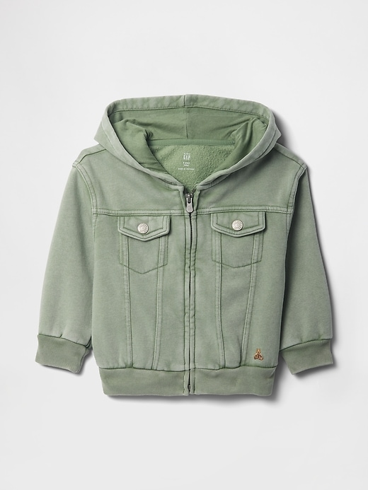 Image number 1 showing, Baby & Toddler VintageSoft Hooded Icon Jacket
