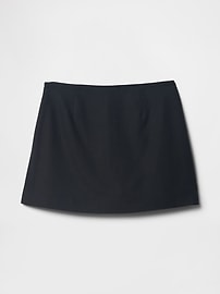 Linen-Blend Mini Skort