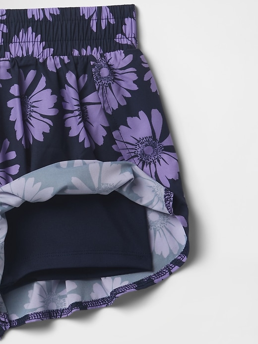 Image number 5 showing, Kids Recycled Butterfly-Hem Run Shorts
