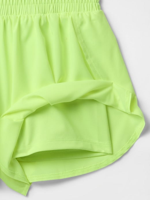 Image number 5 showing, Kids Recycled Butterfly-Hem Run Shorts