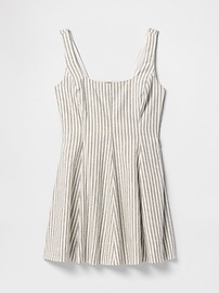 Linen-Blend Mini Dress