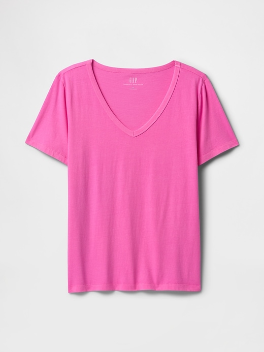 Image number 5 showing, Organic Cotton VintageSoft V-Neck T-Shirt