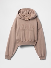 VintageSoft Crop Logo Hoodie | Gap