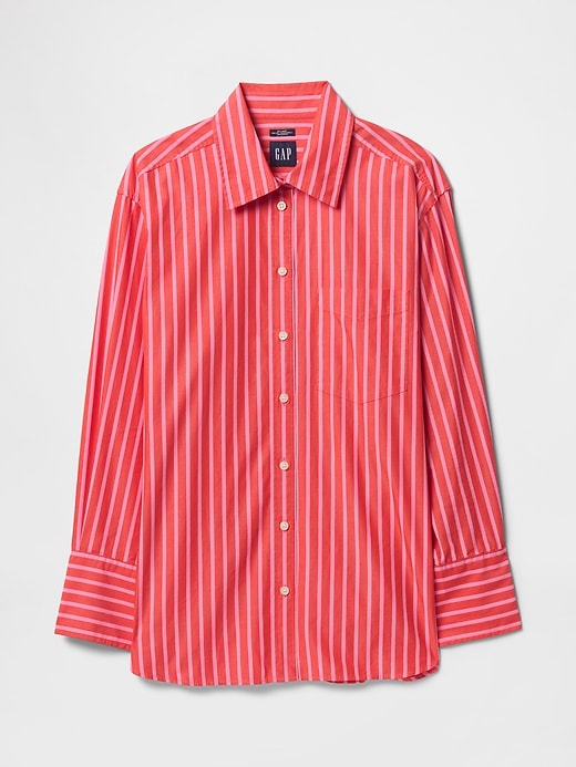 Image number 5 showing, Organic Cotton Poplin Big Shirt