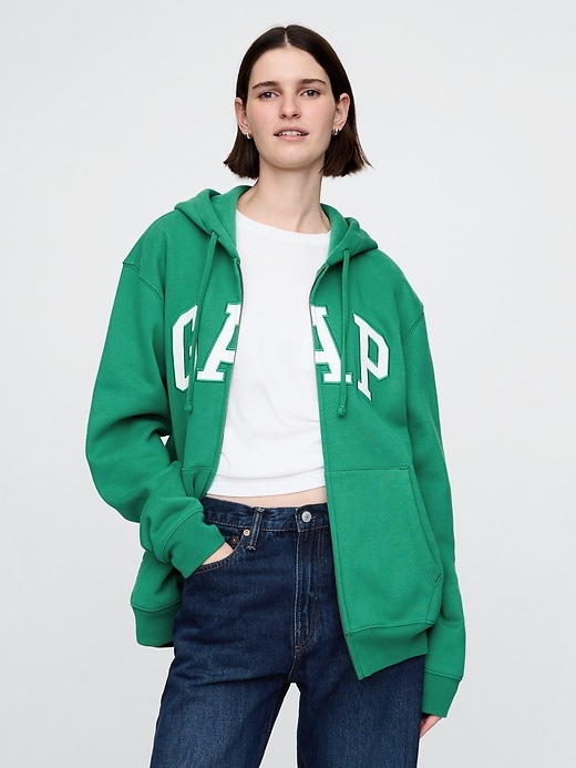 Image number 2 showing, VintageSoft Arch Logo Full-Zip Hoodie