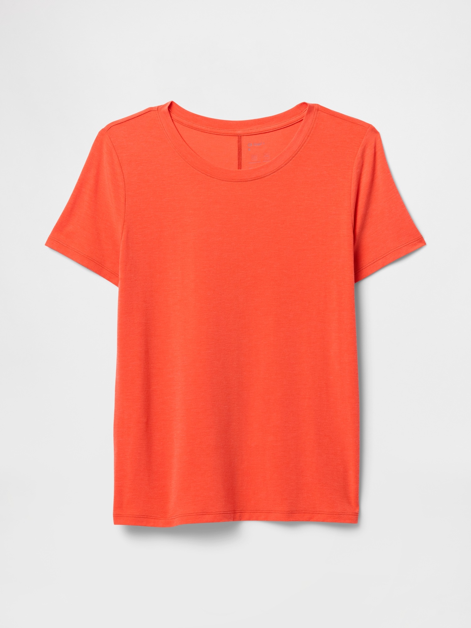 Женская футболка Gap GapFit Breathe, цвет: Неоновый оранжевый — фото 2