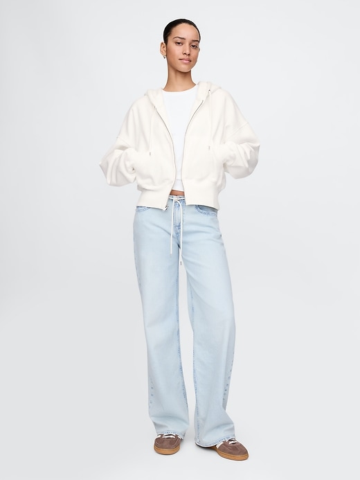Image number 2 showing, VintageSoft Full-Zip Wedge Hoodie