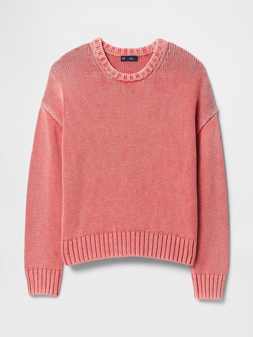 Image number 5 showing, 100% Cotton Relaxed Sweater