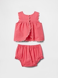 Baby Linen-Cotton Outfit Set