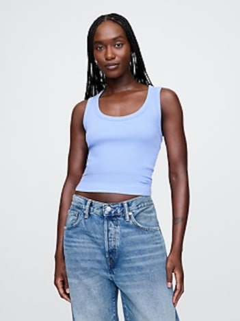 Rib Scoop Tank Top