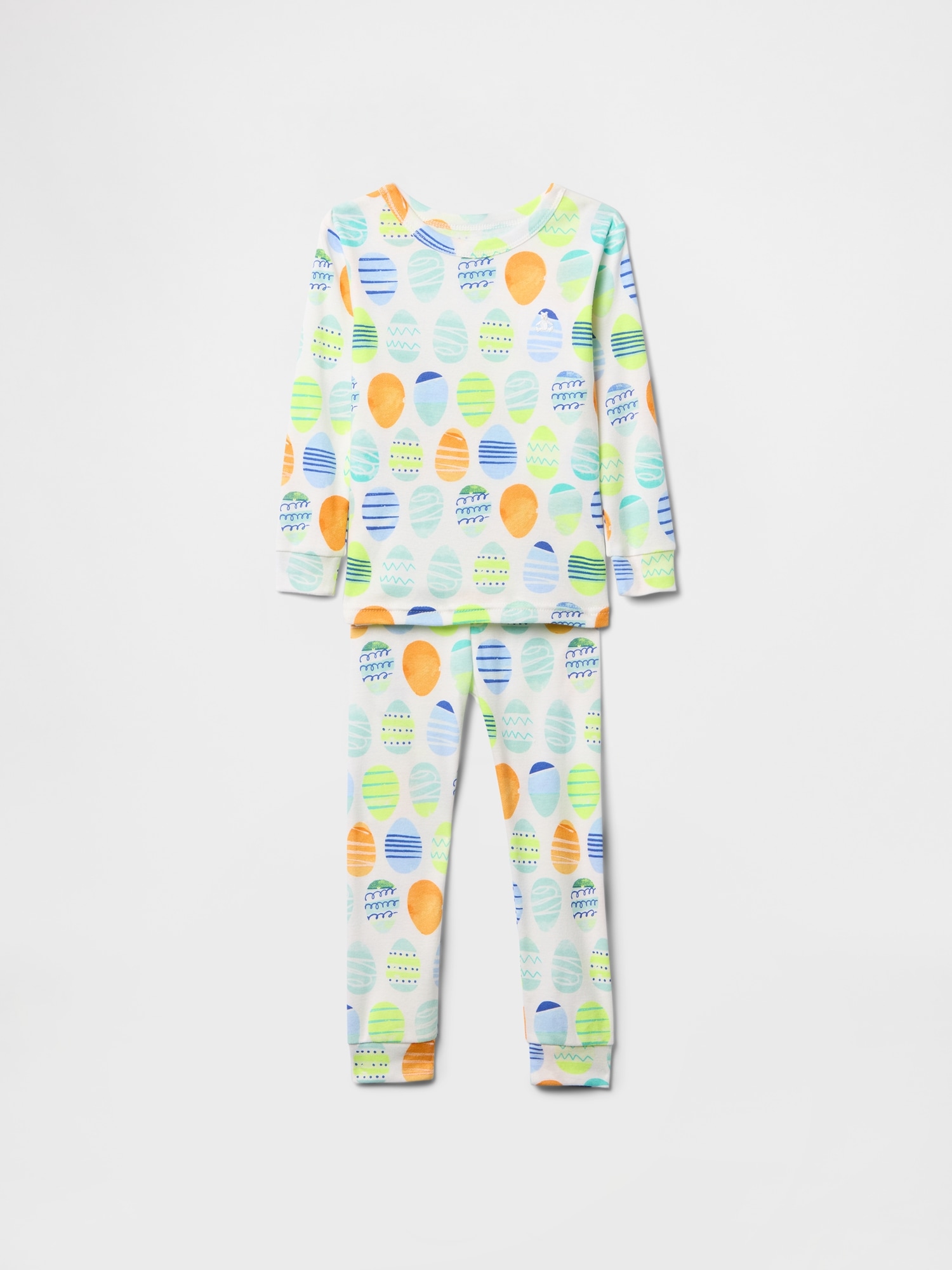 Baby & Toddler Organic Brushed Cotton PJ Set - Eggshell Blue
