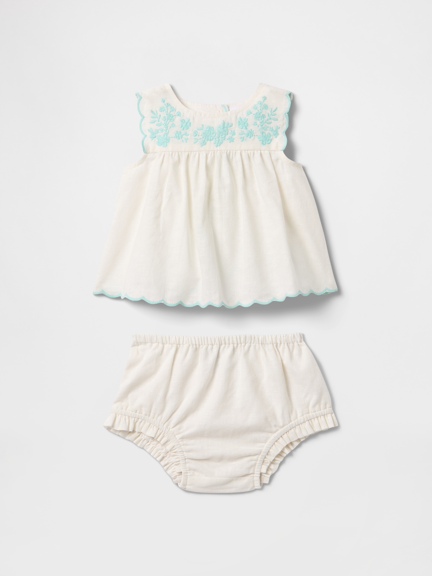 Baby Linen-Cotton Outfit Set
