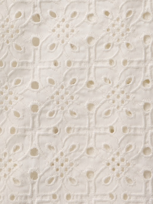 Poplin Eyelet Full-Zip Pocket Shirt