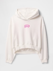 Arch Logo Cropped Hoodie