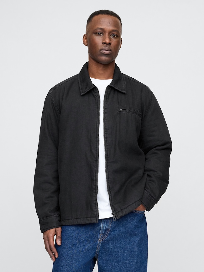 Sherpa-Lined Shirt Jacket
