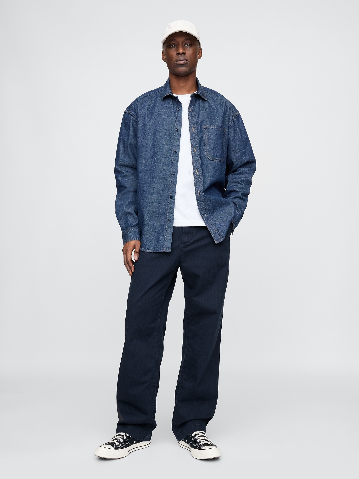 '90s Loose Herringbone Khakis