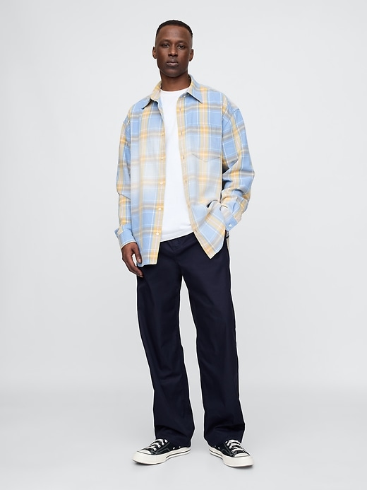 Image number 1 showing, Twill Parachute Baggy Pants