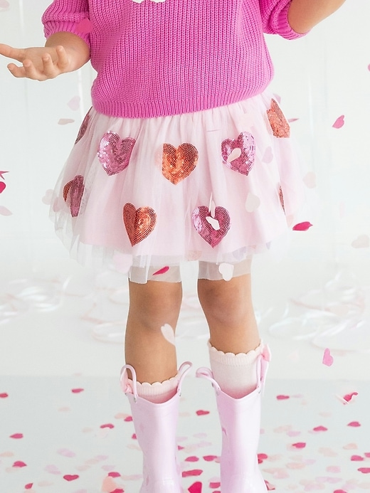 2 of 8 showing, with the color SEQUIN HEART of product Sweet Wink Valentines Day Tutu