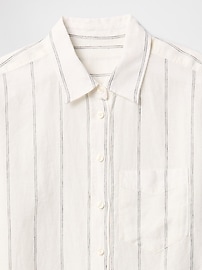 View large product image 12 of 62. 100% Linen Oversized Shirt